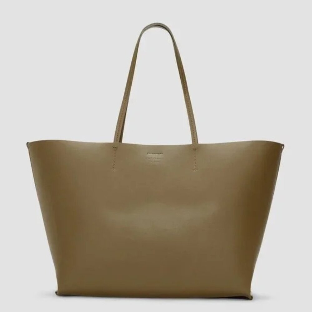 Everlane The Luxe Italian Leather Tote | Beech Color